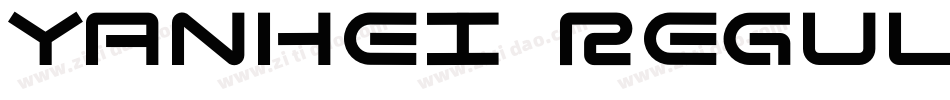 yanhei Regular字体转换
